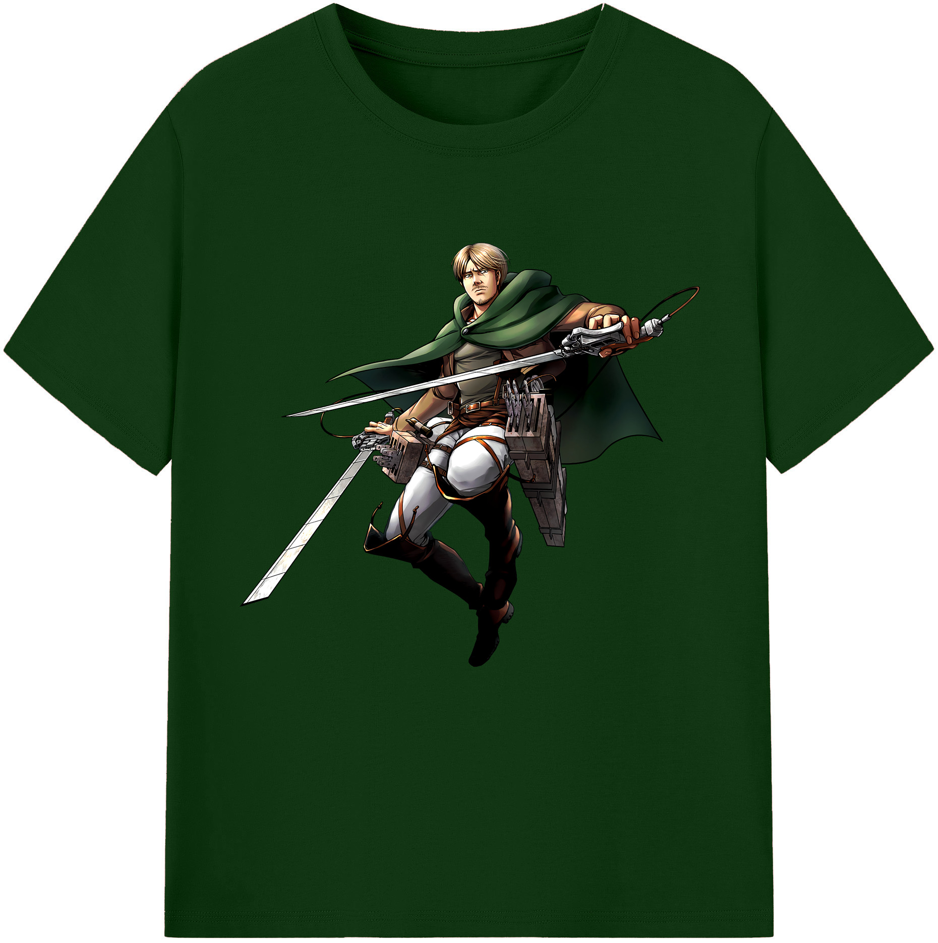 （画像用） 進撃の巨人 Attack on Titan 綿100％半袖Tシャツ（フロントプリント）